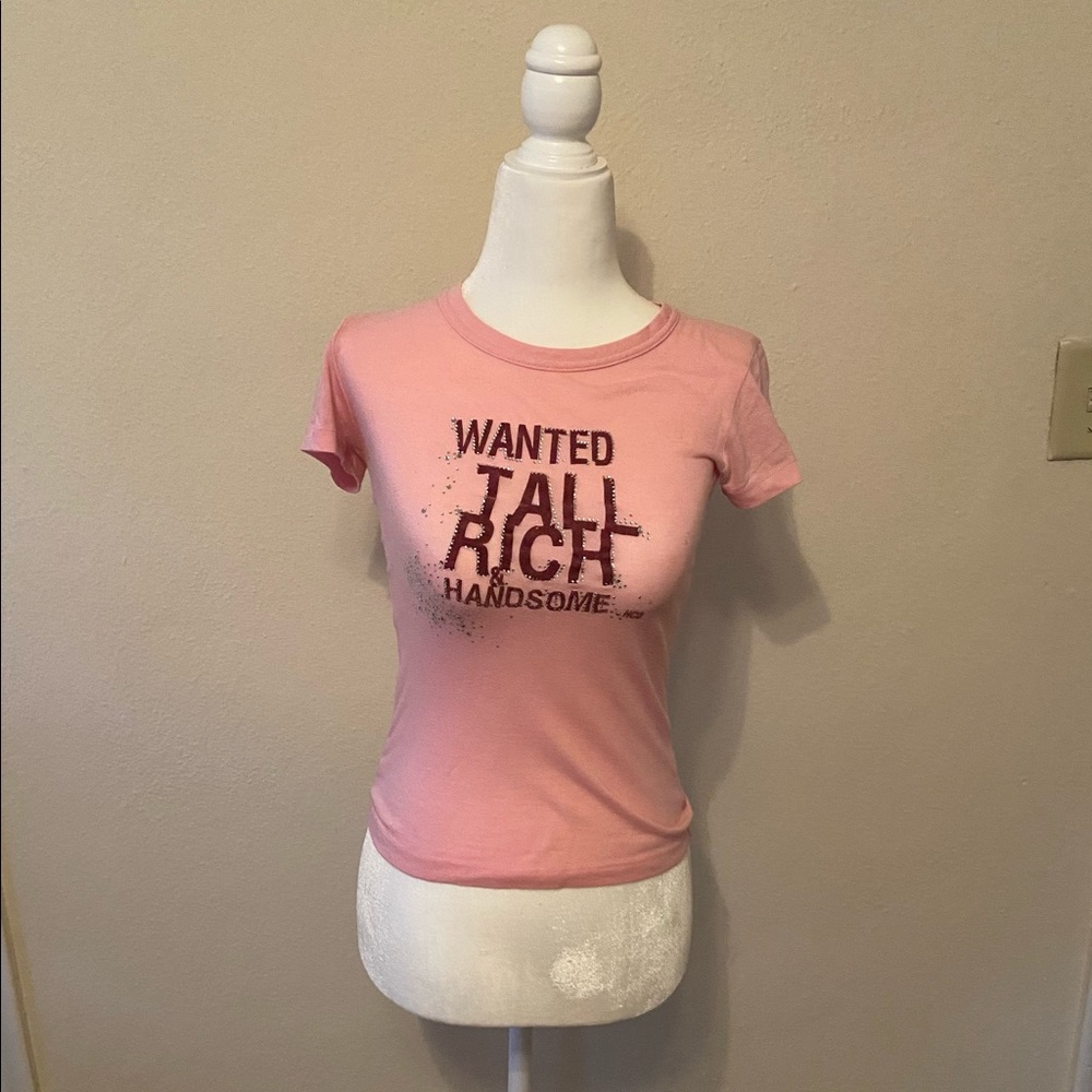 Early holister slogan rhinestone baby tee
